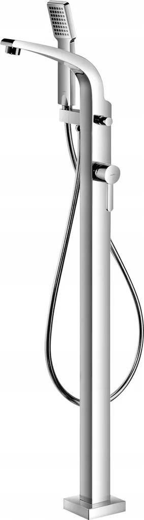 Voľne Stojaca Podlahová Vaňová Batéria, Chróm, Sada