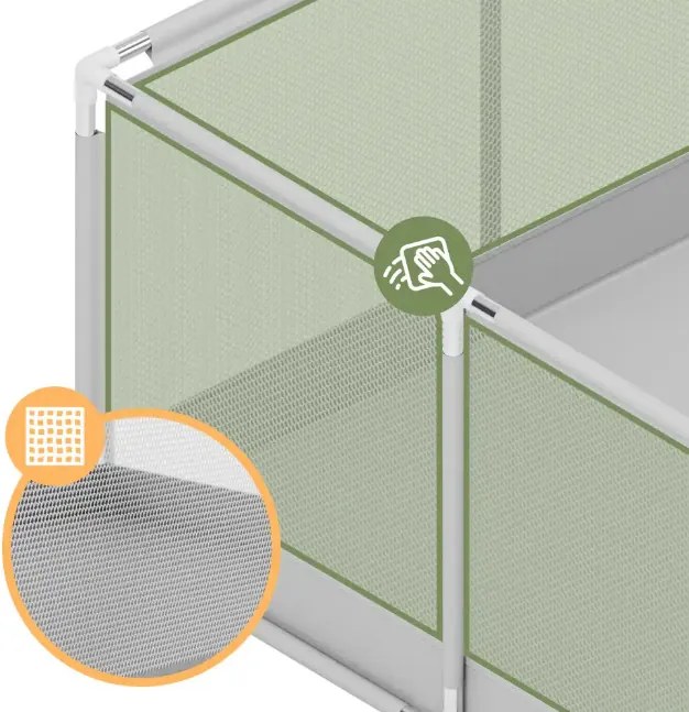 Detská ohrádka Cozy 28 sivá