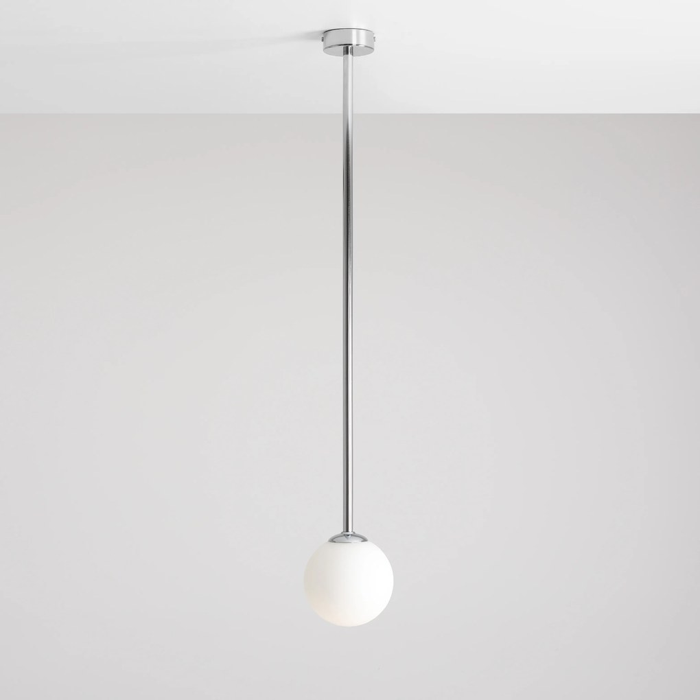 PINNE CHROME | Jednoduchá stropná lampa v chrómovom prevedení Veľkosť: L