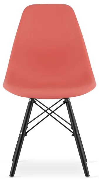 Set jedálenských stoličiek OSAKA cynober (čierne nohy) 4ks