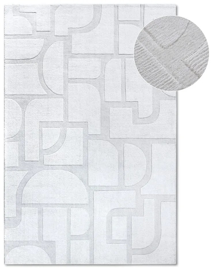 Krémovobiely ručne tkaný vlnený koberec 80x150 cm Alexis – Villeroy&amp;Boch