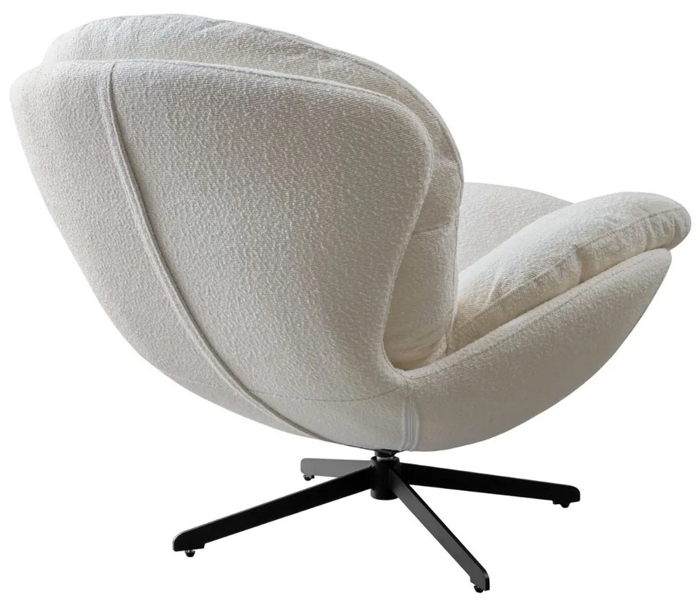 OTOČNÉ KRESLO CARLO BIELE 360°