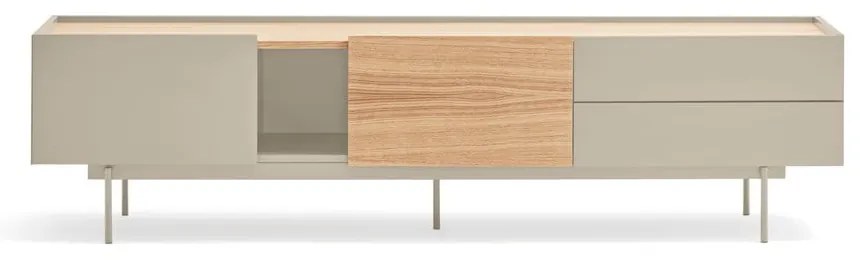 TV stolík v dekore duba v béžovo-prírodnej farbe 180x45 cm Otto – Teulat