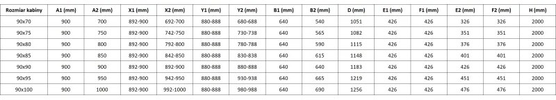 Mexen Lunar-F Duo, skladací sprchový kút 90 x 80 cm, 8mm číre sklo, profil medená matná, 836-090L-080P-65-00