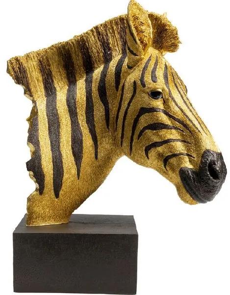 Zebra dekorácia zlatá