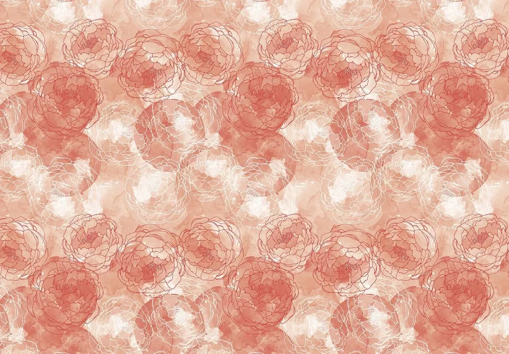 Fototapeta - Červené kvety (254x184 cm)