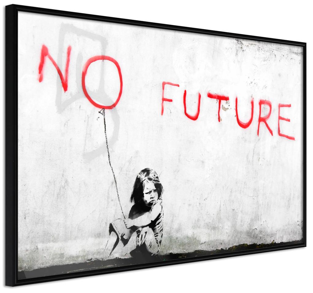 Artgeist Plagát - No Future [Poster] Veľkosť: 30x20, Verzia: Zlatý rám