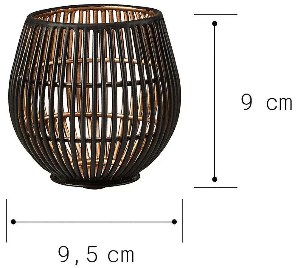 YOKO Svietnik na čajovú sviečku 9 cm