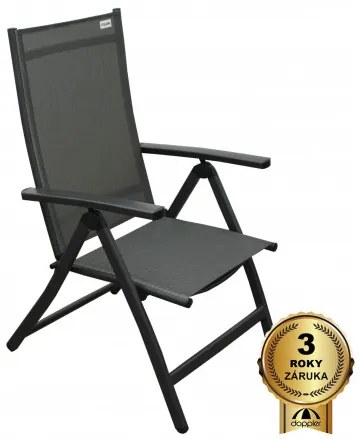 Doppler ACTIVE káro - záhradné polohovacie kreslo