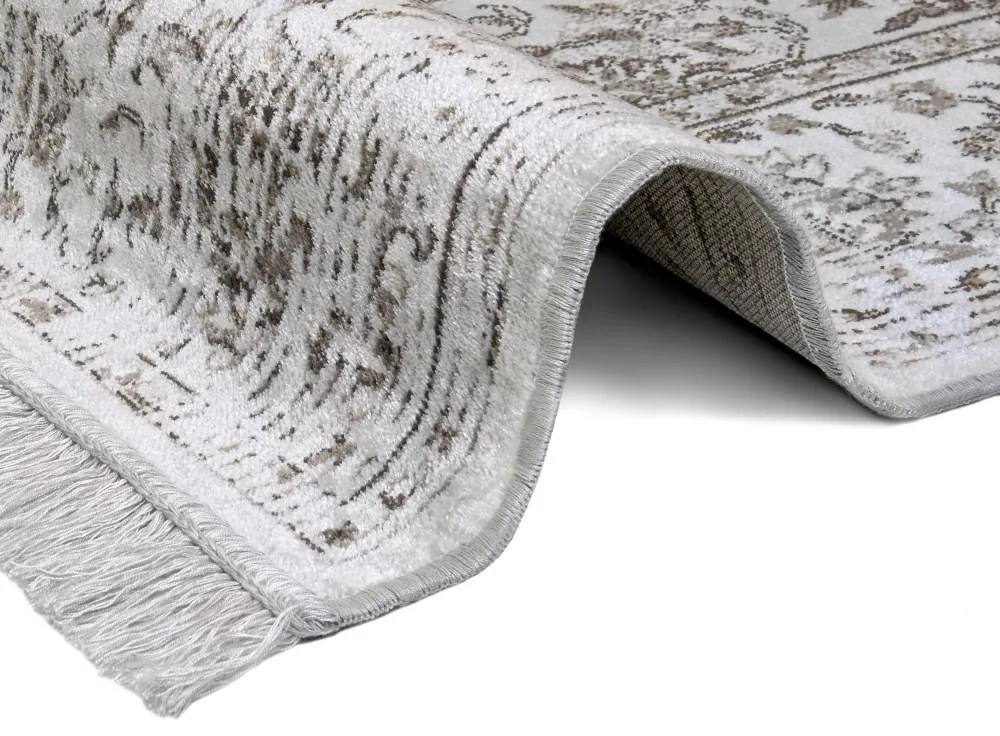 ELLE Decoration, DOPREDAJ: 195x300 cm Kusový koberec Ghazni 105040 Grey Cream, 195x300, šedá, chodba / predsieň