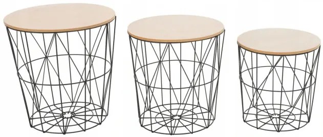 Set drôtených stolíkov SG1710-23