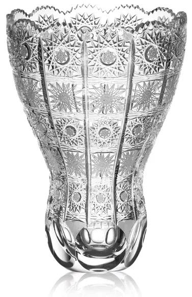 Bohemia Crystal Ručne vyrábaná a ručne brúsená váza 305mm