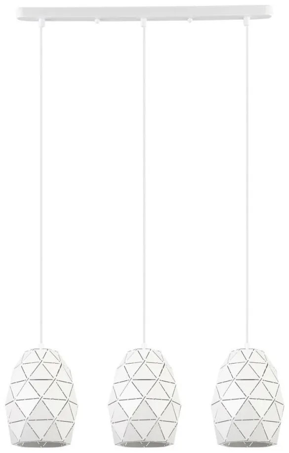 ITALUX MDM-3480/3 W - Luster na lanku HARLEY 3xE27/40W/230V biela