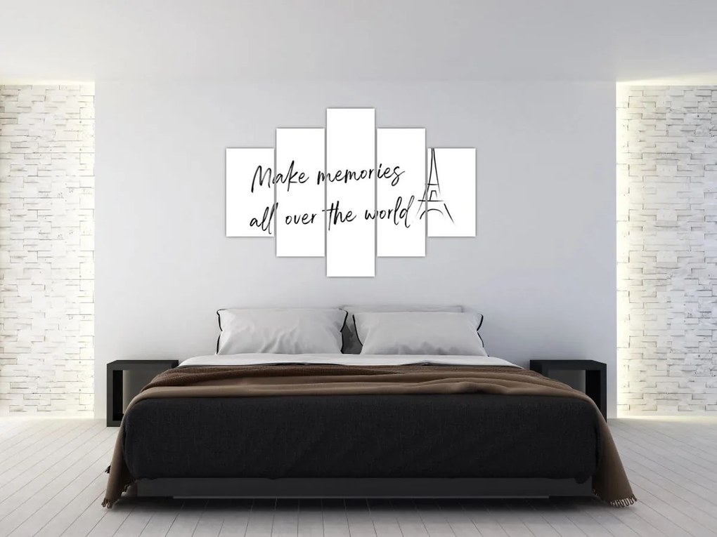 Obraz - Make memories (150x105 cm)