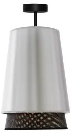 Duolla - Prisadený luster BELL SHINY 1xE27/15W/230V pr. 25 cm strieborná/čierna