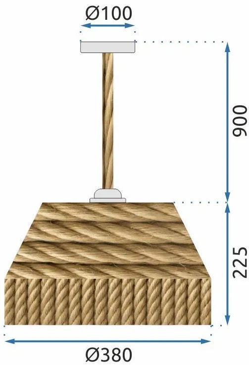 Dekorstudio Stropná lampa BOHO APP1067-1CP
