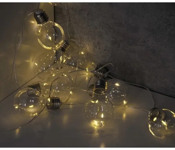 LED Dekoračná reťaz SMOLDER 2,1 m 10xLED/2xAA