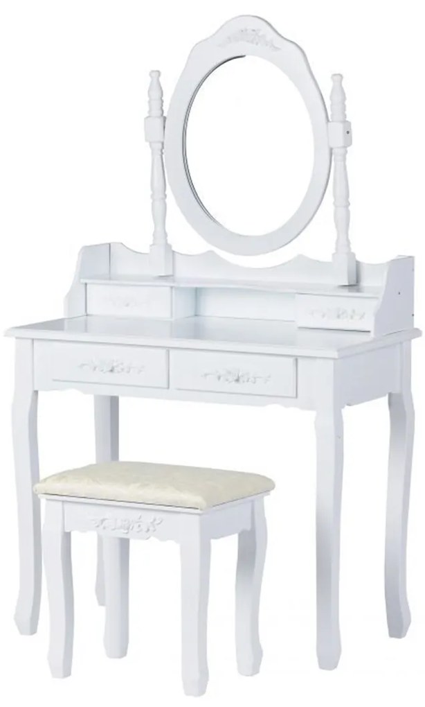 Toaletný stolík so zrkadlom + stolička | Grace