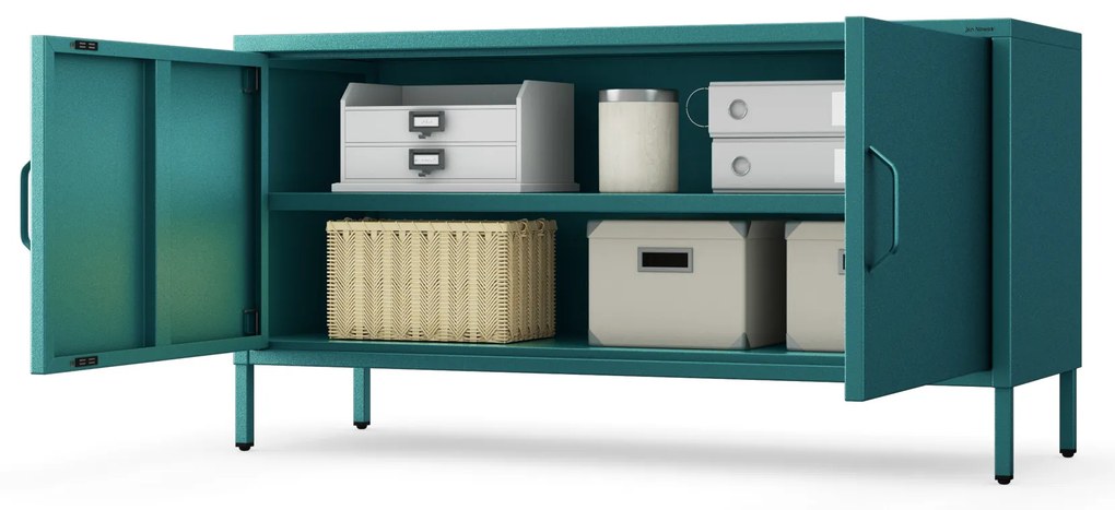 Kovová TV skrinka na nožičkách v námornom štýle, 1150x595x400 mm: ROSA Modern