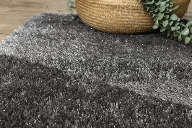 Kúpeľňový koberček SYNERGY glamour / lurex, sivý