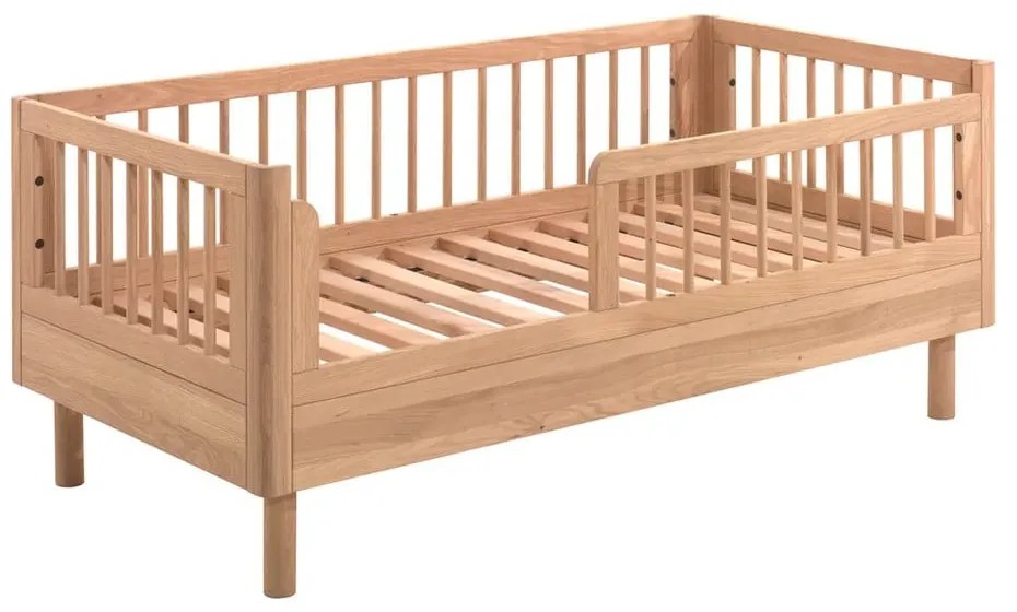 Postieľka z dubového dreva v prírodnej farbe 70x140 cm Forrest - Vipack