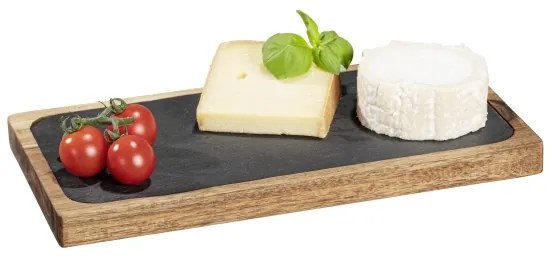 WENKO 55103100 - Krájacia doska BLACK OUTDOOR KITCHEN 30x15 cm hnedá/šedá