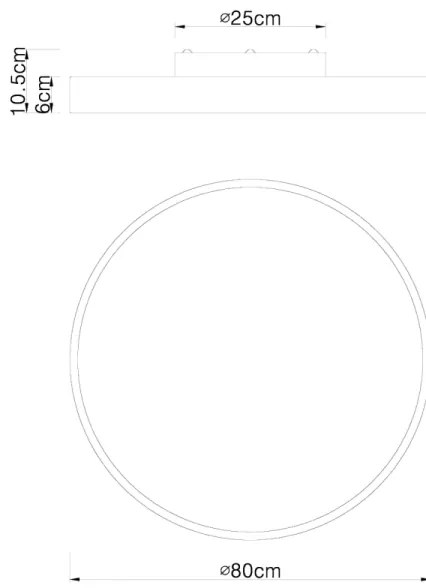 Globo 41745-60 - LED Stmievateľné stropné svietidlo RAINER LED/60W/230V + DO