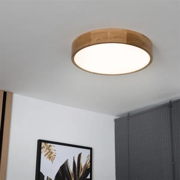 Brilagi - LED stropné svietidlo CARVALHO LED/36W/230V, dubové, pr. 47,5 cm