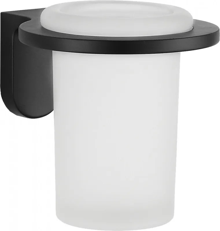 Mexen Lea pohár na kefky, čierny - 7026038-70