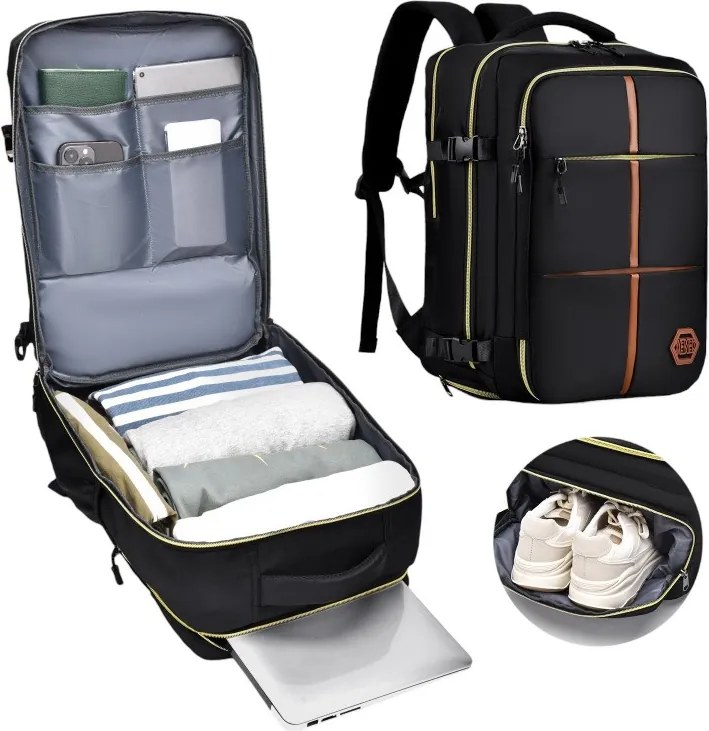 Vodoodolný batoh do školy, na cestovanie a šport sivá