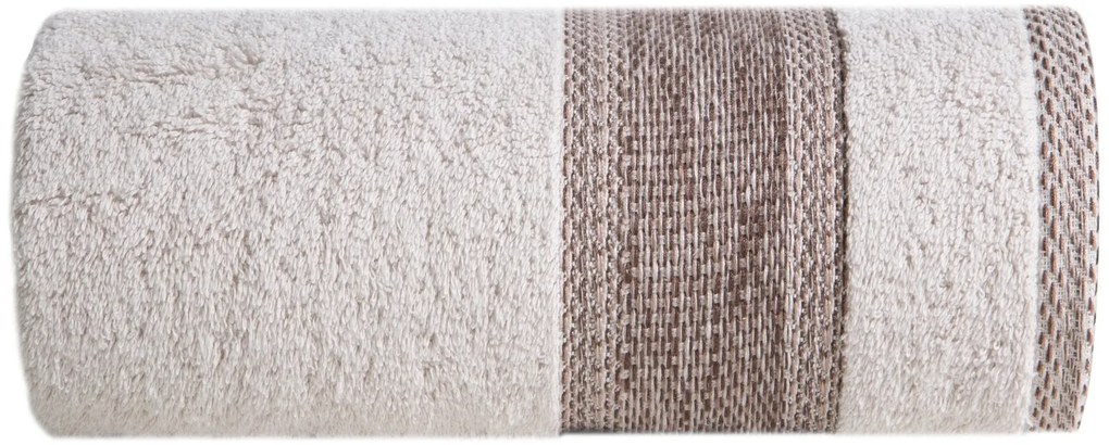 BAVLNENÝ UTERÁK KALI SADA 1KS 50X90 CM, 1KS 70X140 CM BÉŽOVÁ