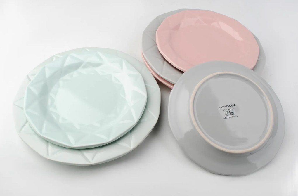Porcelánový tanier Adel, (fi) 24 cm, ružová