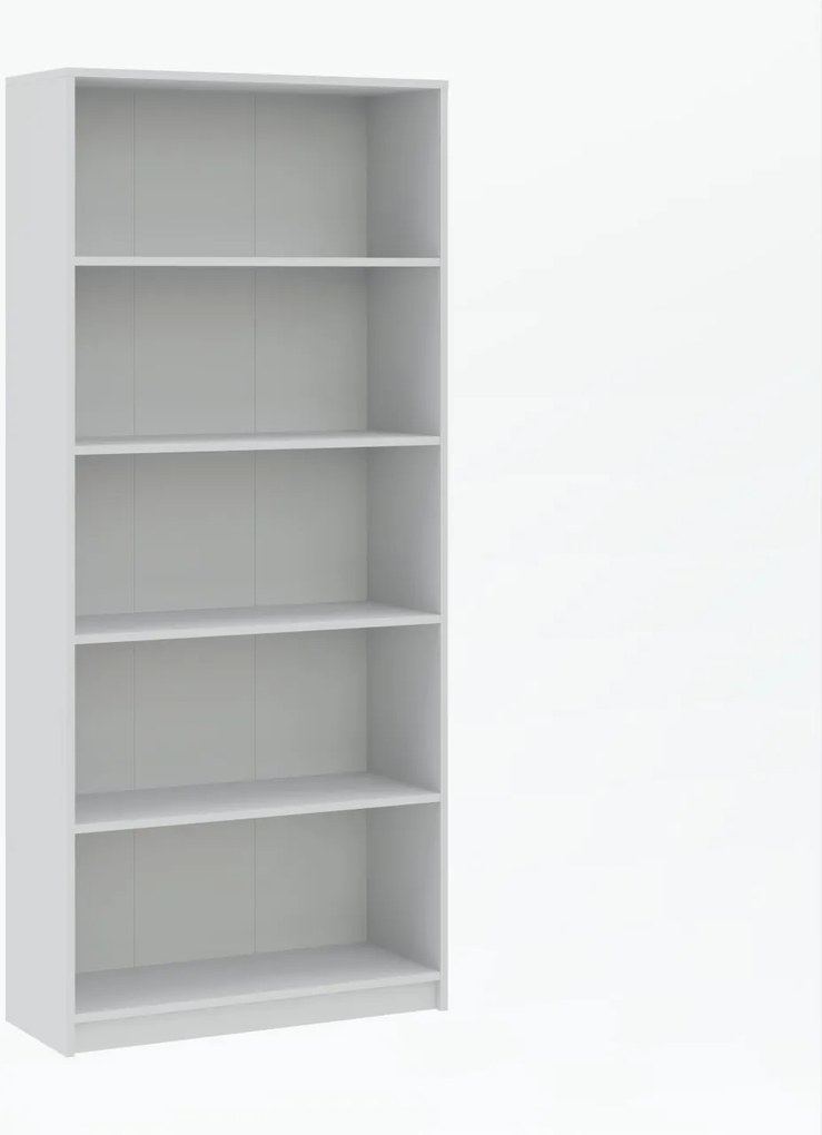 Vintino Regál DERIUS – biela matná-80cm