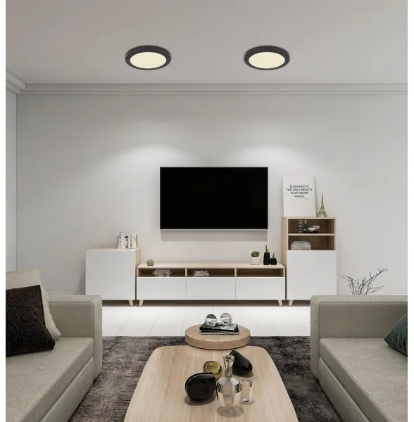 Globo 12379-24B - LED Stropné svietidlo LASSE LED/24W/230V