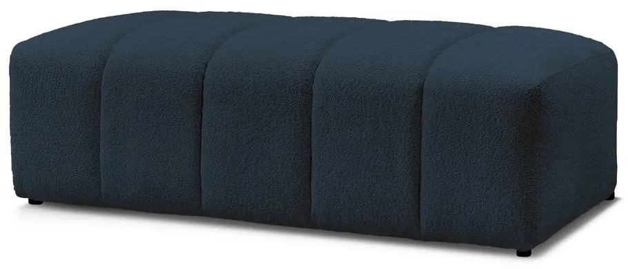 Tmavomodrá podnožka z textílie buklé Annecy – Bobochic Paris