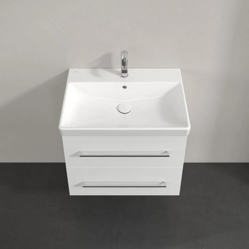 VILLEROY &amp; BOCH Avento závesná skrinka pod umývadlo, 2 zásuvky, 630 x 452 x 514 mm, Crystal White, A89000B4