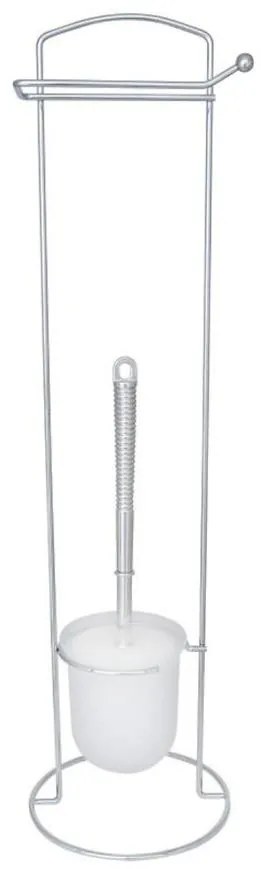 Stojan na WC kefu a toaletný papier Rambo