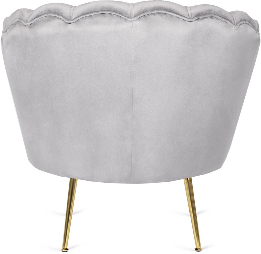 PROXIMA.store - Glamour kreslo ANGEL FARBA: sivá