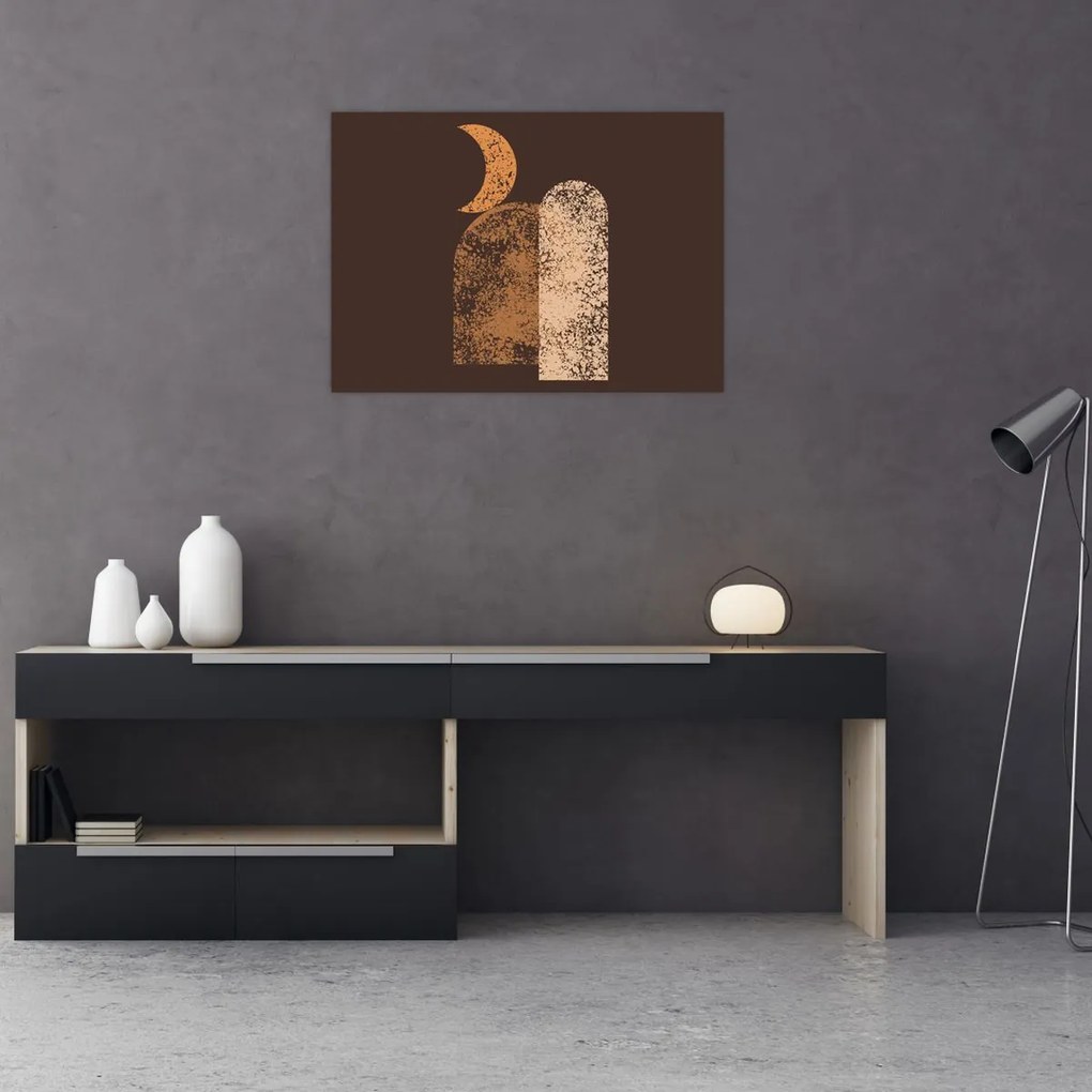 Obraz - Oranžové oblúky N⁰2 (70x50 cm)