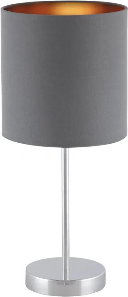 Rábalux Monica 2538 Nočná stolová lampa sivý kov E27 1X MAX 60W IP20