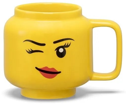 Žltý keramický detský hrnček 255 ml Head - LEGO®