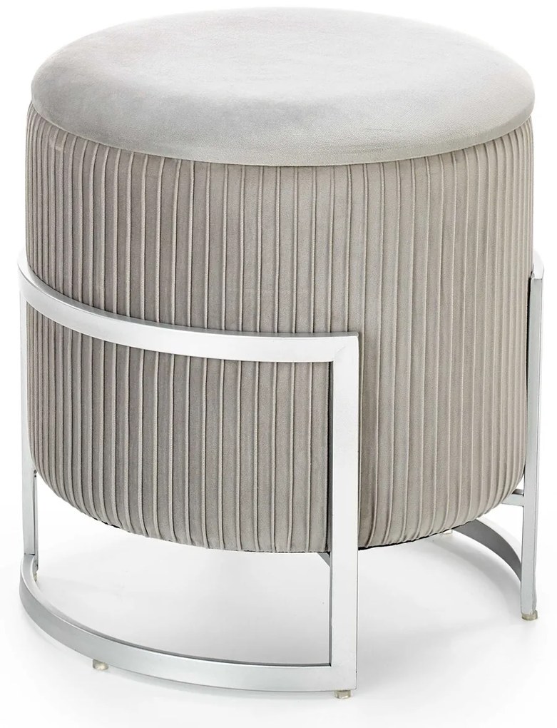 Taburetka s úložným priestorom Cricket - svetlosivá