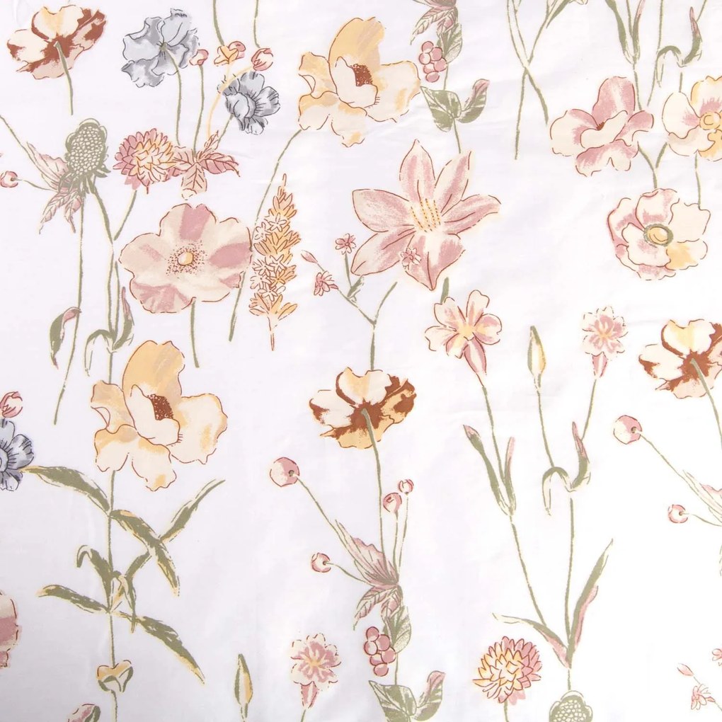 SATÉNOVÉ OBLIEČKY SATYNLOVE 140X200 CM, 1KS 70X80 CM KVETY