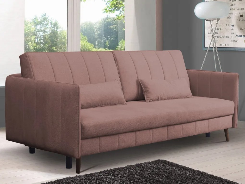 Rozkladacia pohovka Vannes, staroružová látka