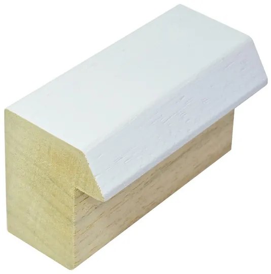 DANTIK rám na obraz 50x70 | WOODLINE bílá (Plexi Čiré)