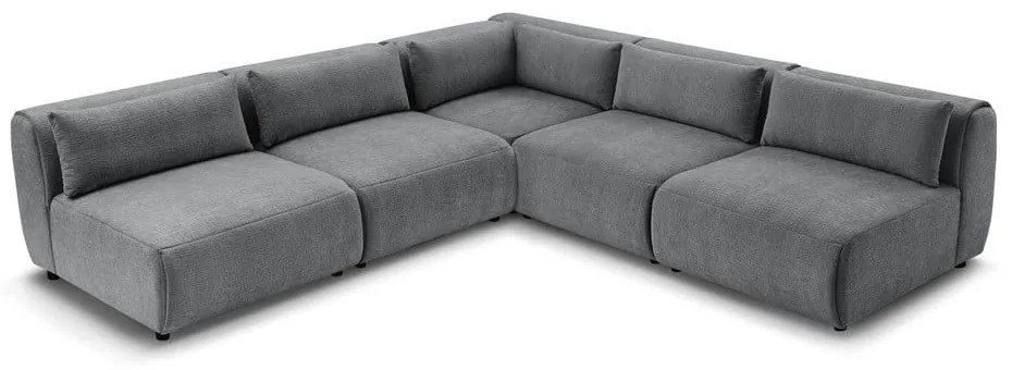 Sivá rohová pohovka (variabilná) Jeanne – Bobochic Paris