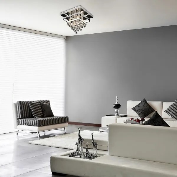 Rabalux 2239 - Krištáľový prisadený luster PALLAS LED/36W/230V + 4xE14/40W