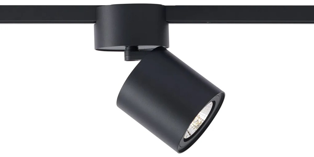 Moderný čierny reflektor pre 1-fázový koľajnicový systém GU10 70mm - Iconic Roto