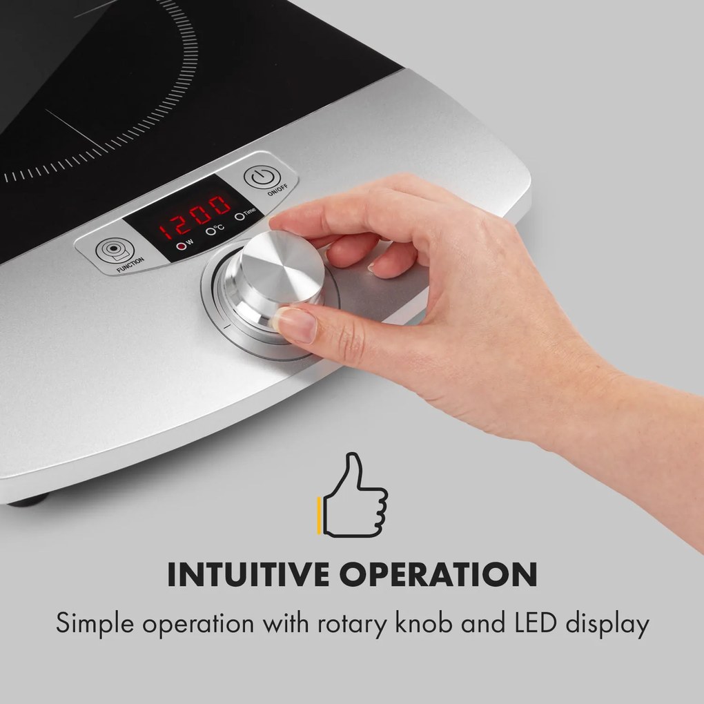 Klarstein CP3-VARICOOK SINGLE, indukčný varná doska, 1800 W, 1 zóna