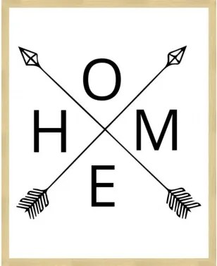 Rámovaný obraz Home, 40x50 cm%